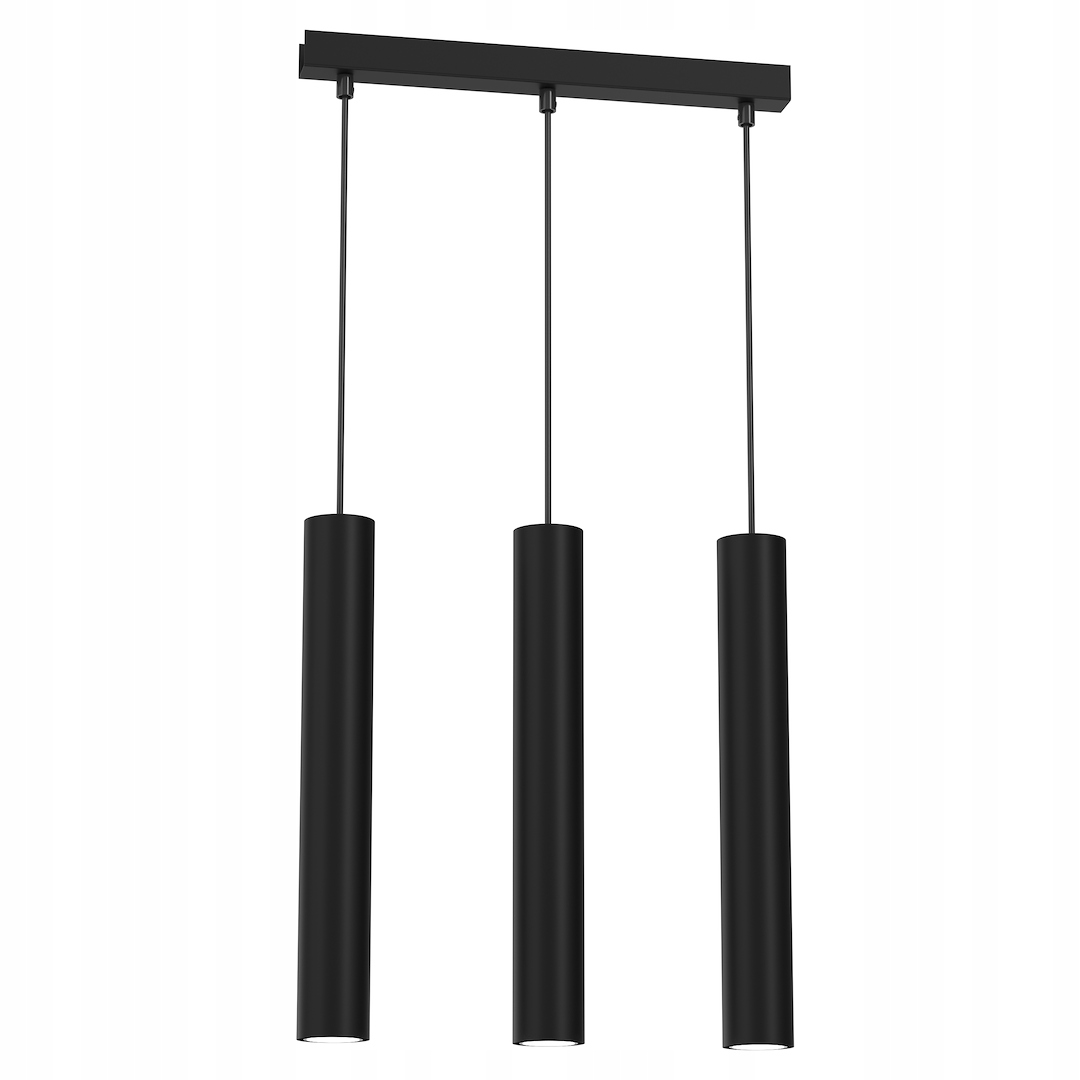 Závesná lampa Milagro Hudson čierna 3xGU10 8W 33 cm