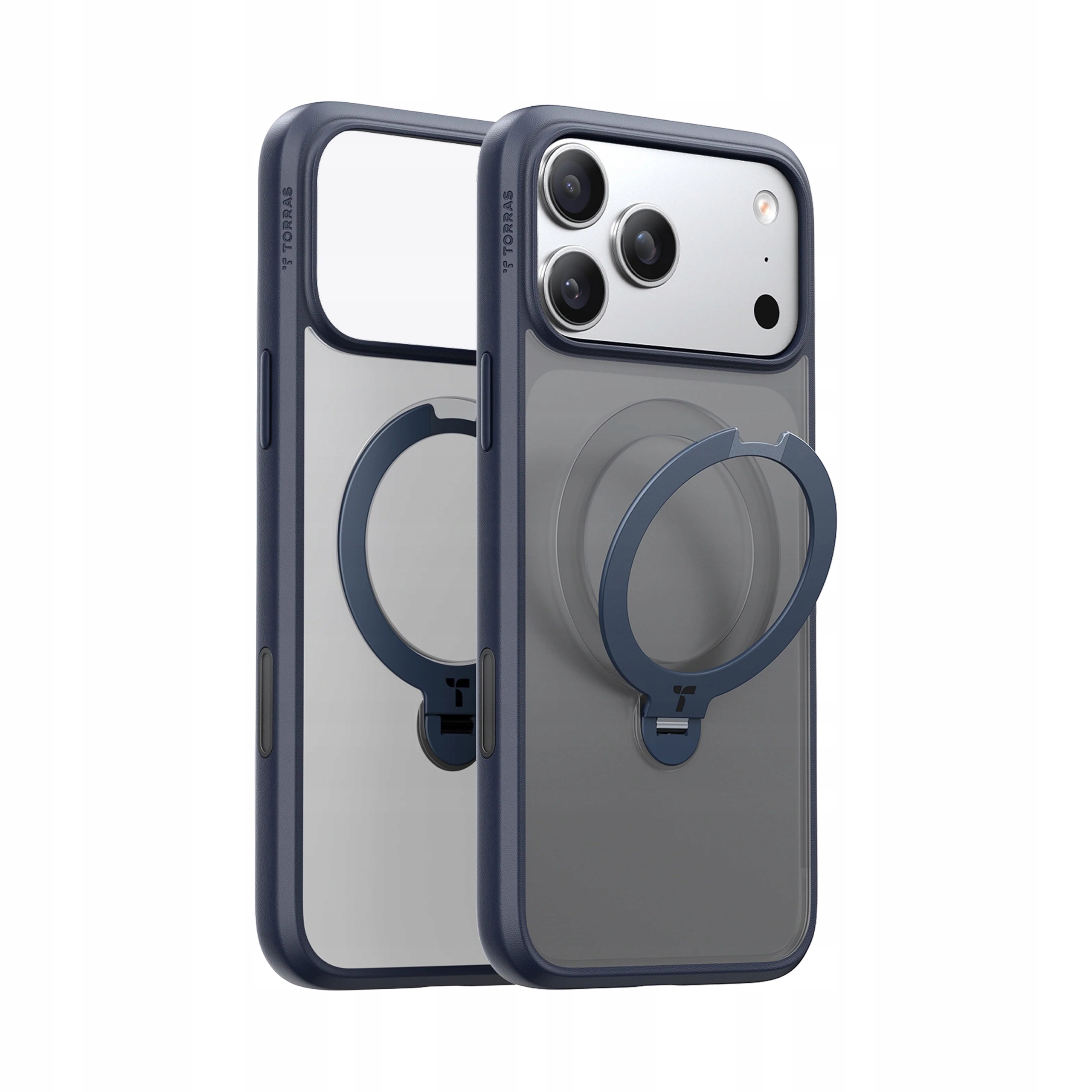 Pouzdro Torras Ostand Q3 Spin MagSafe Pouzdro 17 Pro, tmavě modré