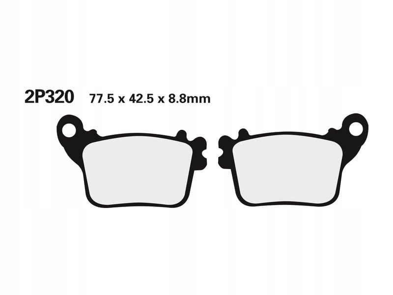 Brzdové doštičky Nissin Street/Off-Road Sintered Metal 2P-320ST 2P-320ST