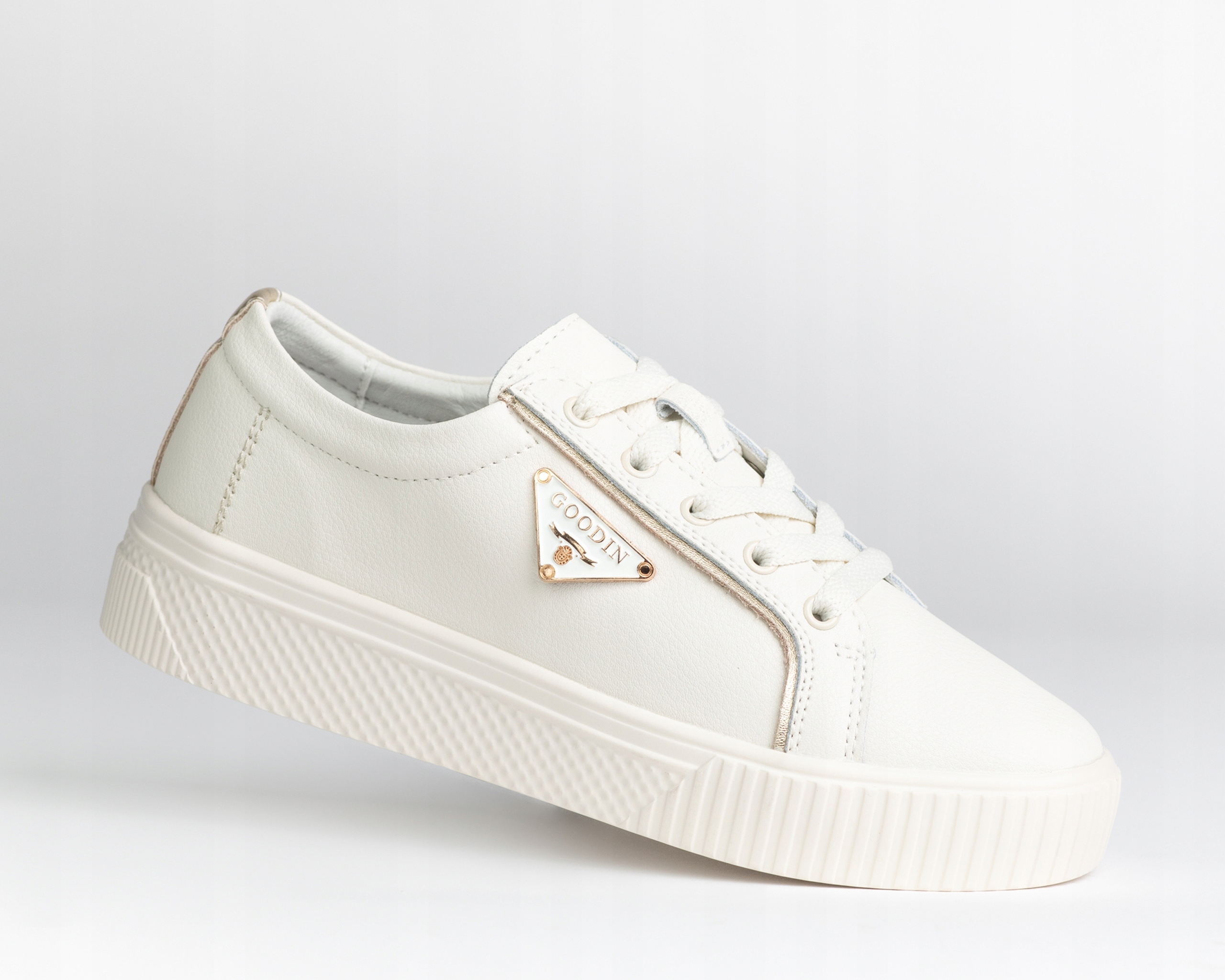 Polobotky Goodin GD-FT-114 přírodní kůže béžová 36