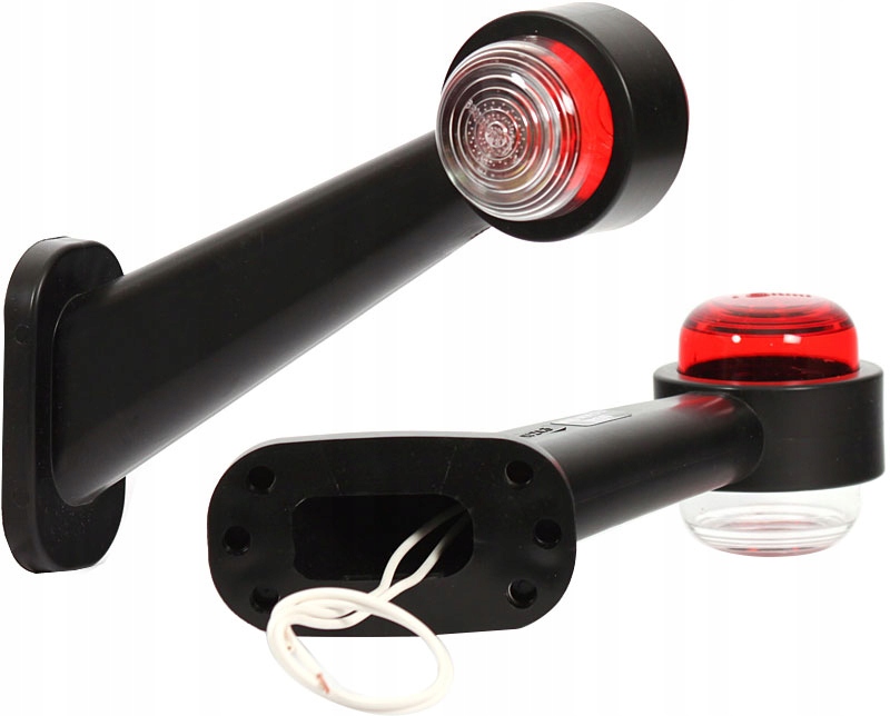 OBRYSÓWKA DŁUGA SKOŚNA 12-24V DO PRZYCZEPY ZESTAW 2 LAMP