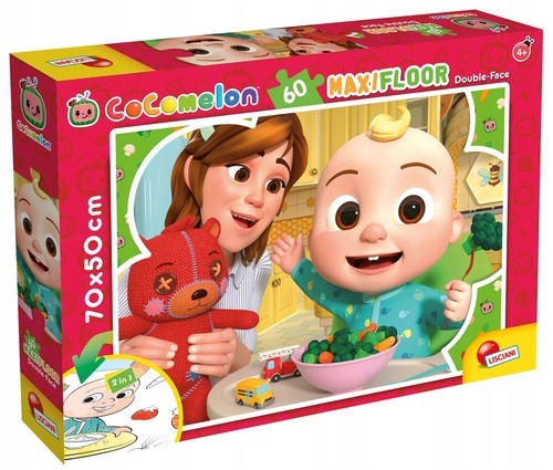 

Puzzle dwustronne podłogowe Cocomelon 60 Czas na d
