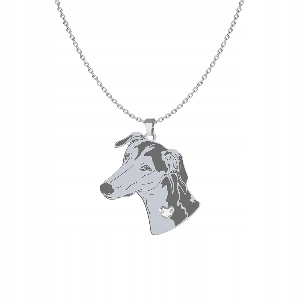 Stříbrný náhrdelník s pejskem Polish Greyhound 925 Šperky Gravírování Bonus
