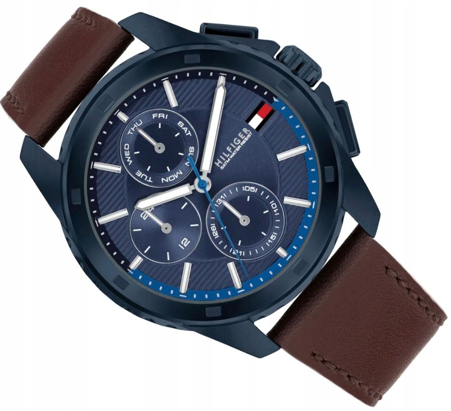 Pánské Hodinky Tommy Hilfiger 1710632, Módní A Elegantní, Tmavě Modré Na Opasku
