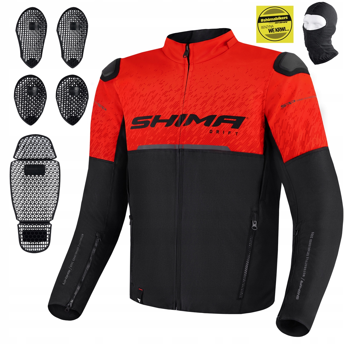 Motocyklová Bunda Shima Drift Letná Textilná Chránička Darček