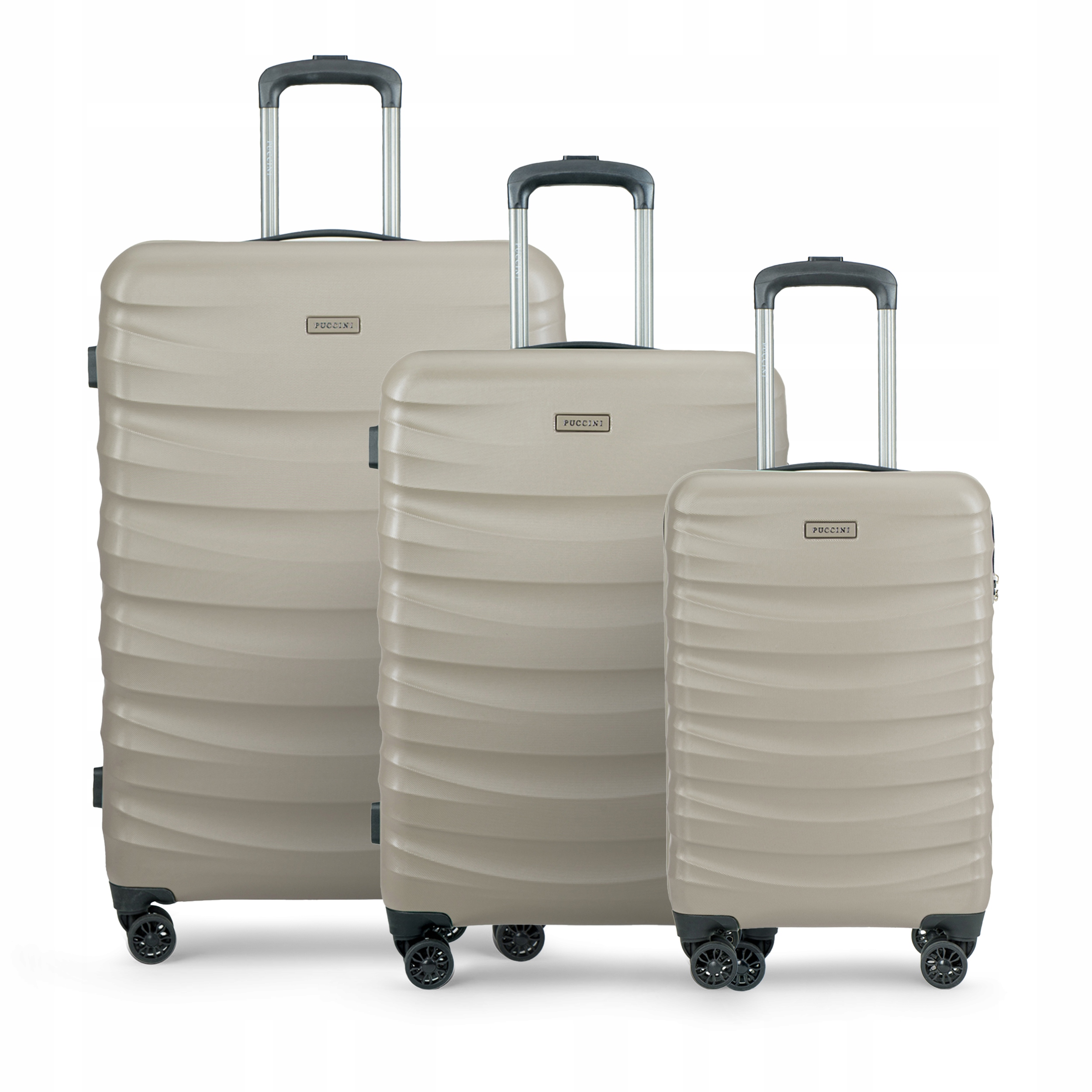 Puccini Zestaw Walizek Podróżnych Pc Poliwęglan Polikarbon 3w1 PC032-6A