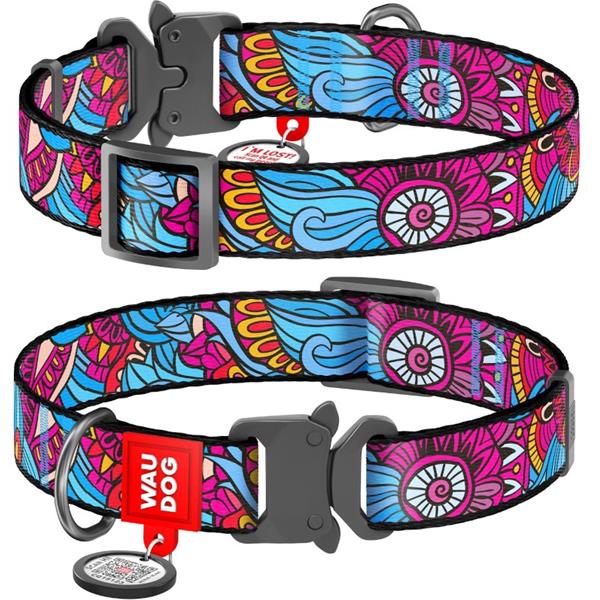 Obojek nylon 35mmx46-70cm Waudog Summer