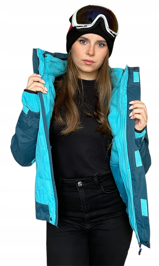 KURTKA NARCIARSKA 2w1 ZIMOWA POLAR 20000mem S Wzór dominujący bez wzoru