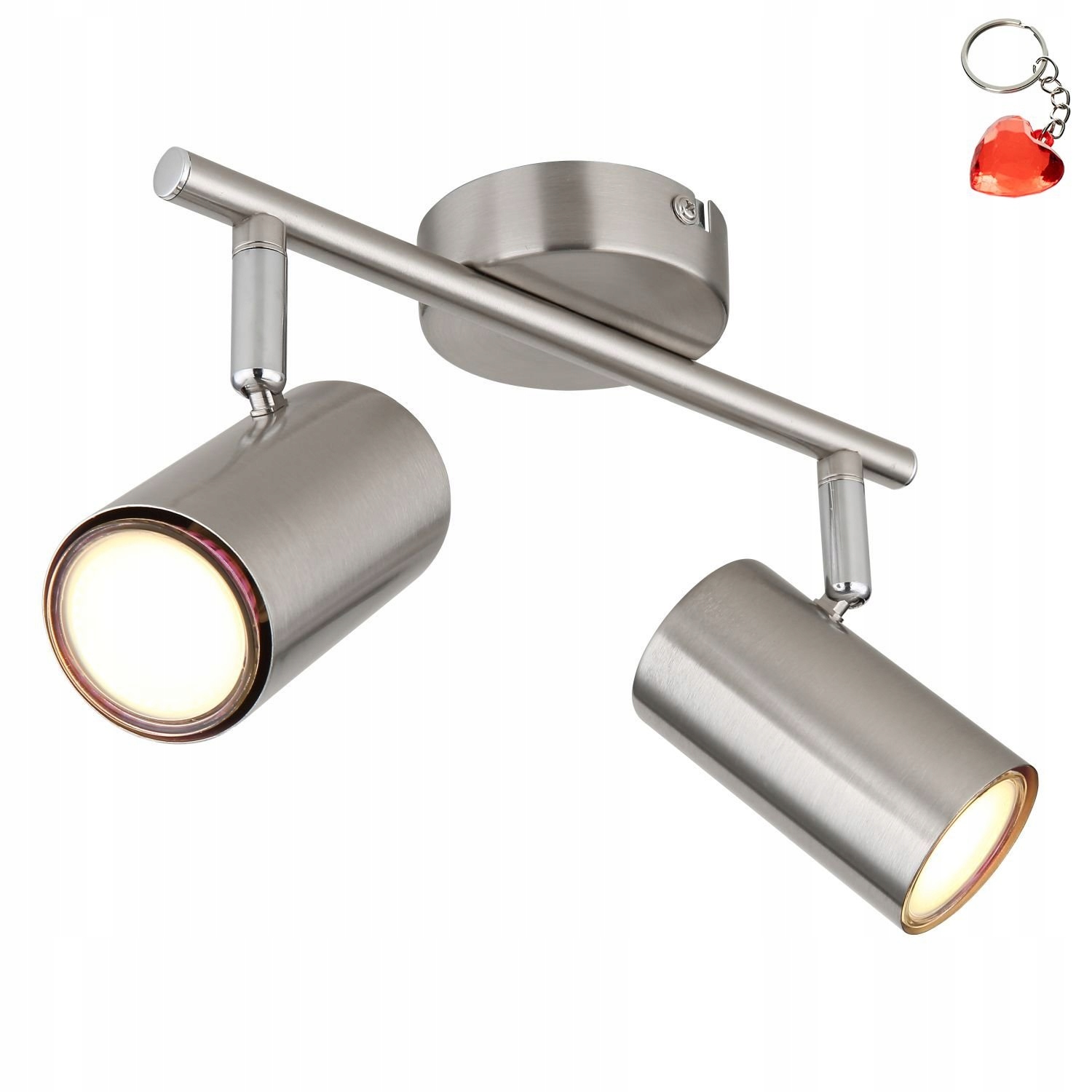 Lampa spotová do kuchyně 2xGU10 25W stříbrná Allvi 57914-2N Globo