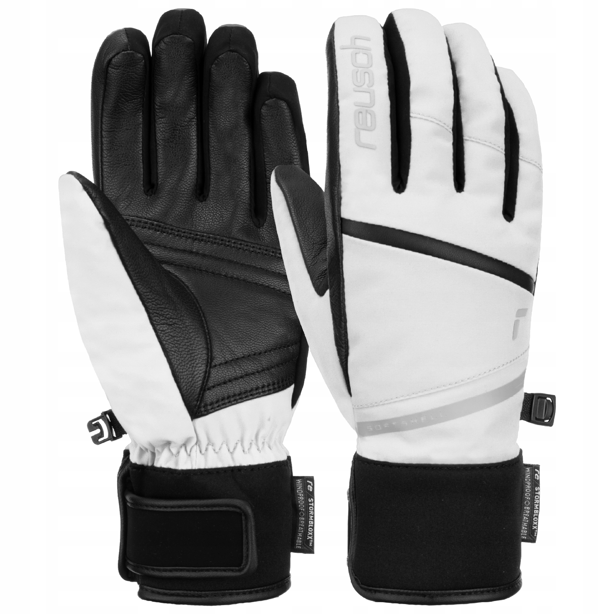 Rękawice zimowe damskie Reusch Tessa Stormbloxx white/black 7,5