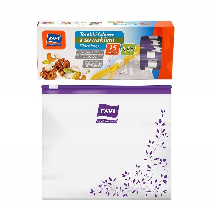 

Ravi Torebki woreczki foliowe z suwakiem 1,5 L