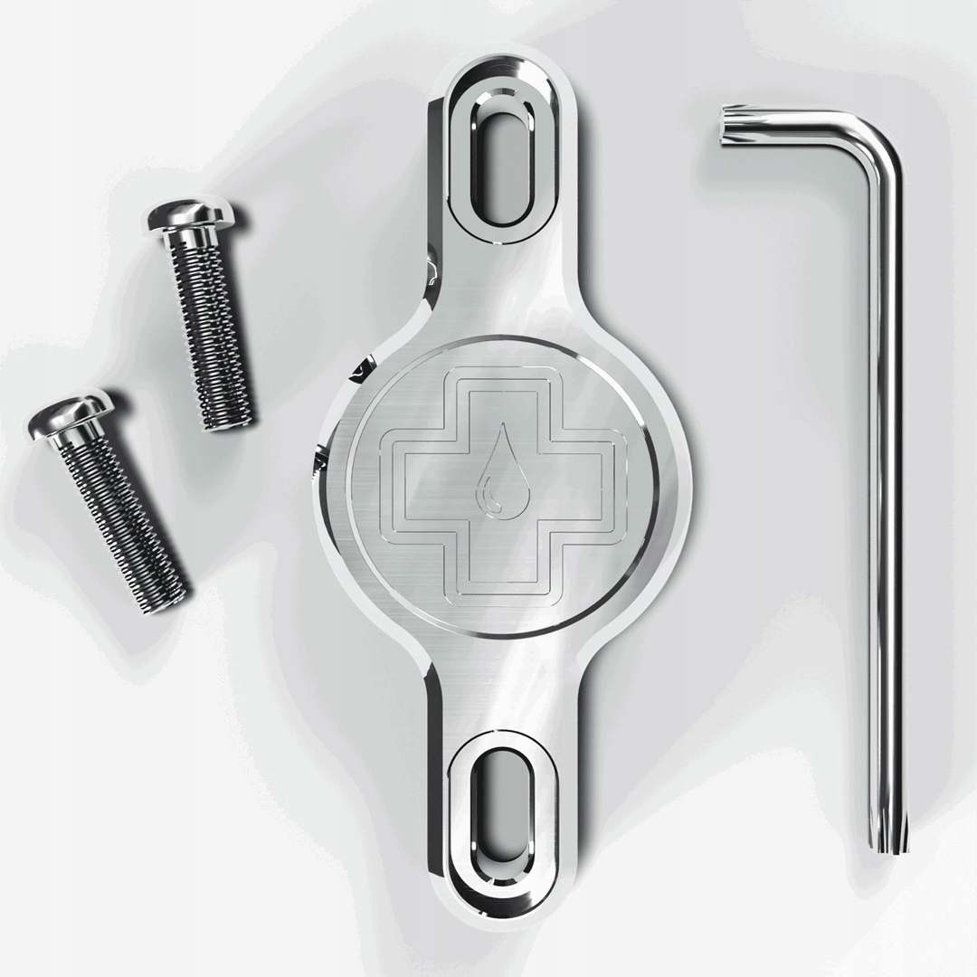 Muc-off Držák Pro Lokátor Airtag Secure Tag Holder Stříbrný V