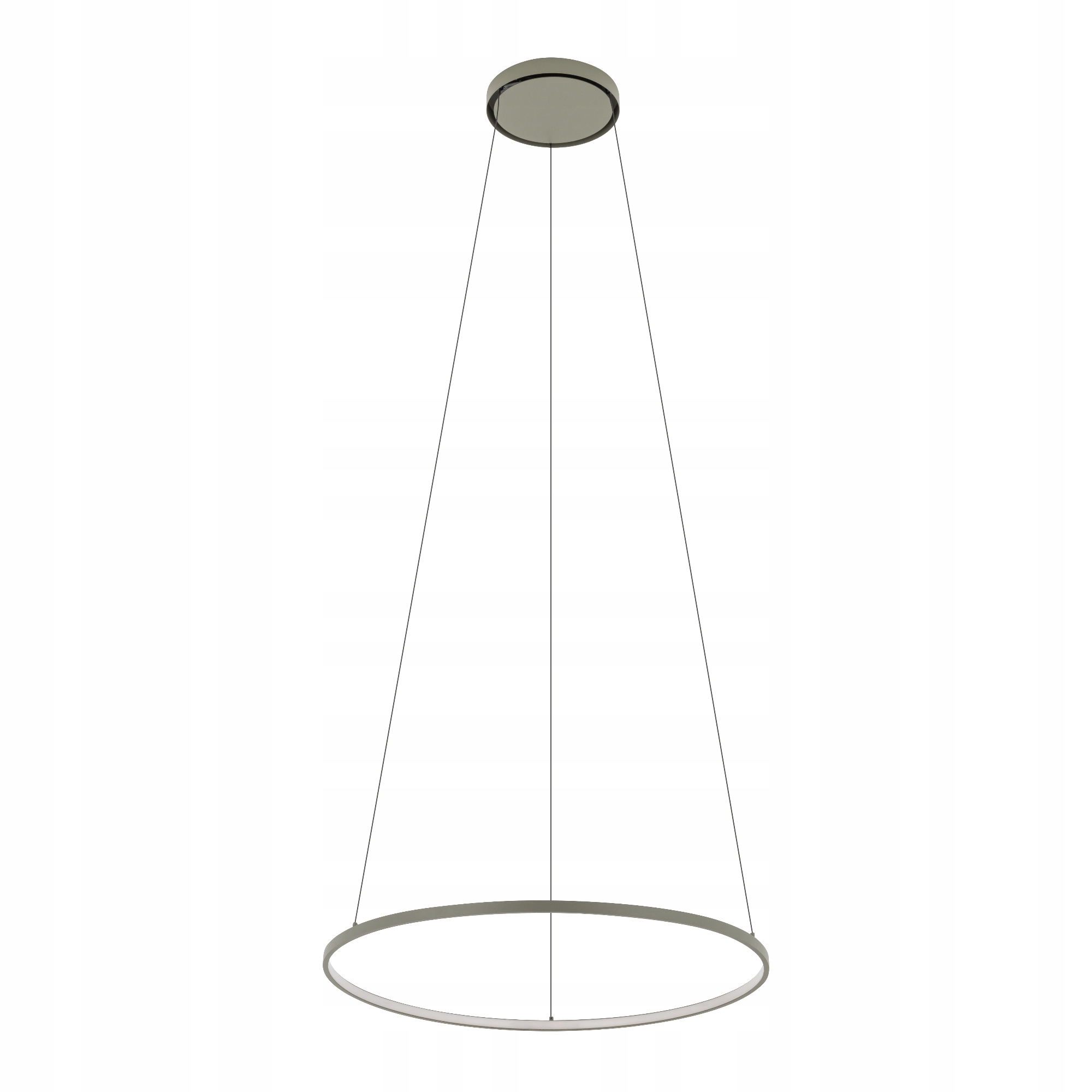 Závesná lampa Nowodvorski Circolo Led olivová, moderná obývacia izba