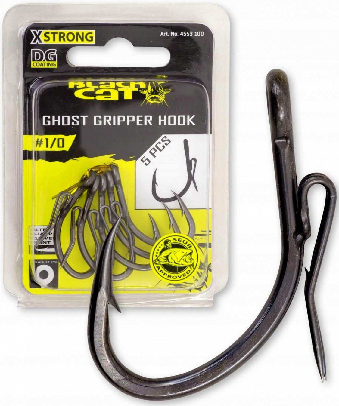 Haczyki Haki Black Cat Ghost Gripper 3/0 Stalowe