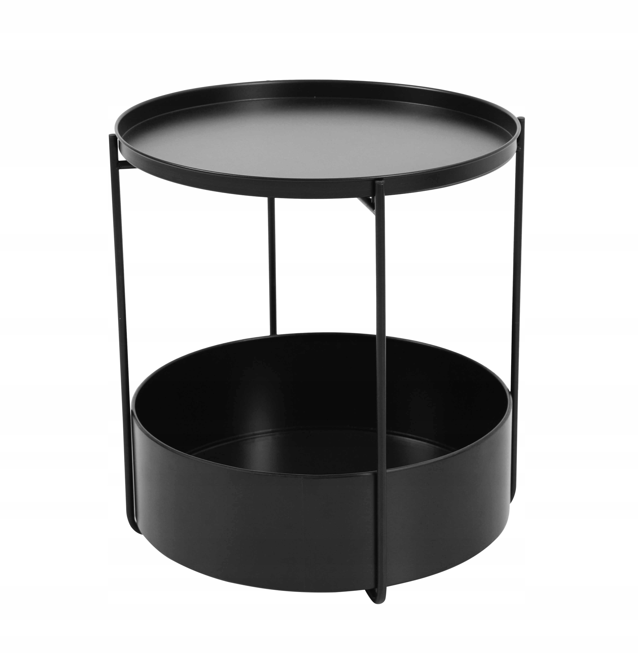 Stolek S Novinami Kulatý Konferenční Stolek Lavice S Košem Černá Toulouse