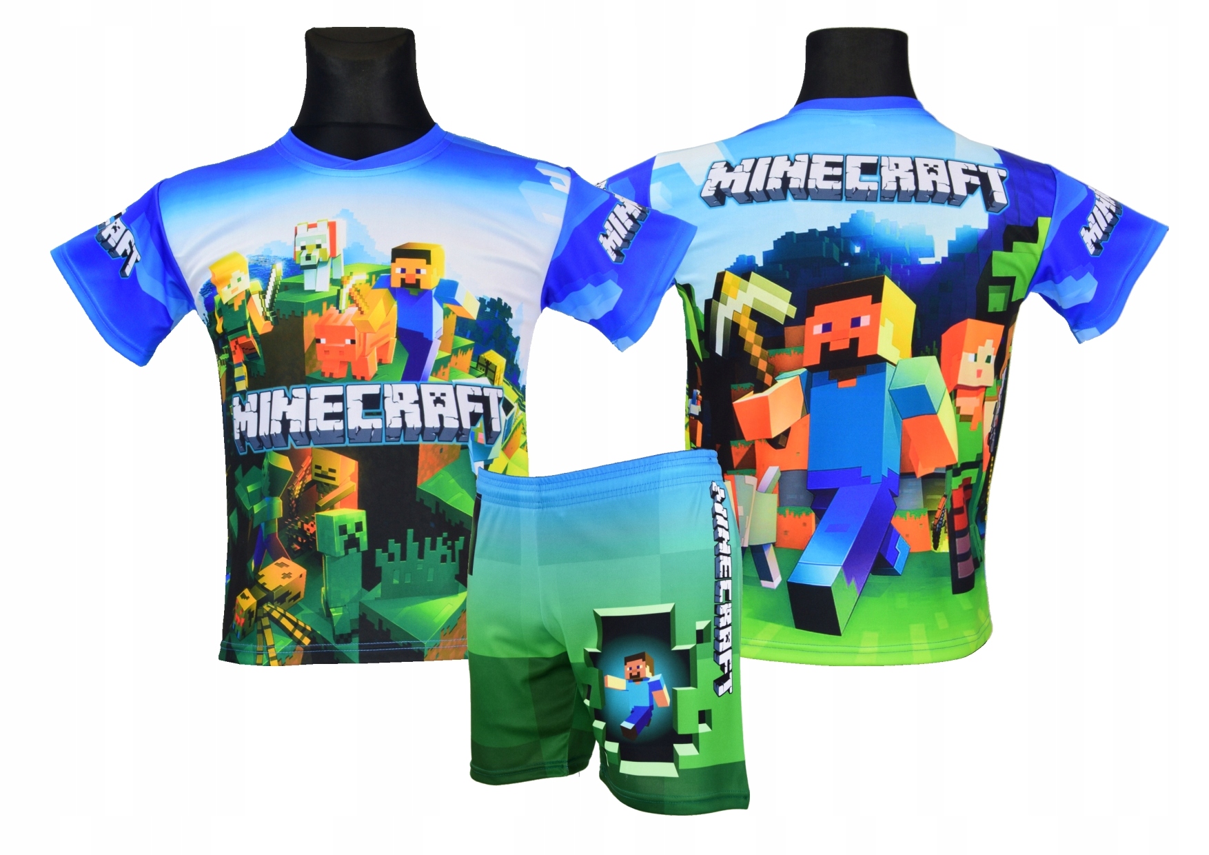 

Minecraft koszulka spodenki dziecięce M1 rozm. 122