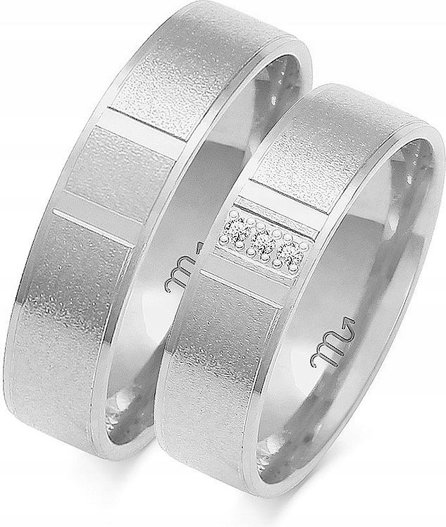 Moderní zlatý pánský snubní prsten pro pár 585, 8 9 10, s gravírováním