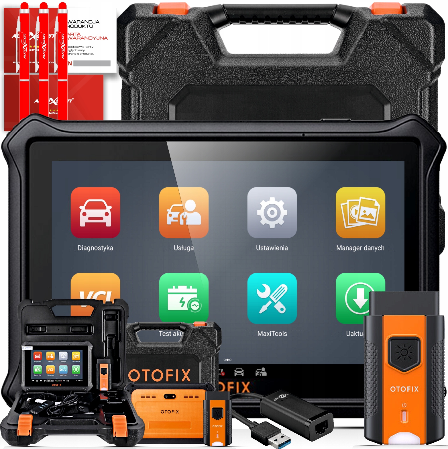 TESTER DIAGNOSTYCZN by AUTEL Otofix D1 2-LATA AKT!