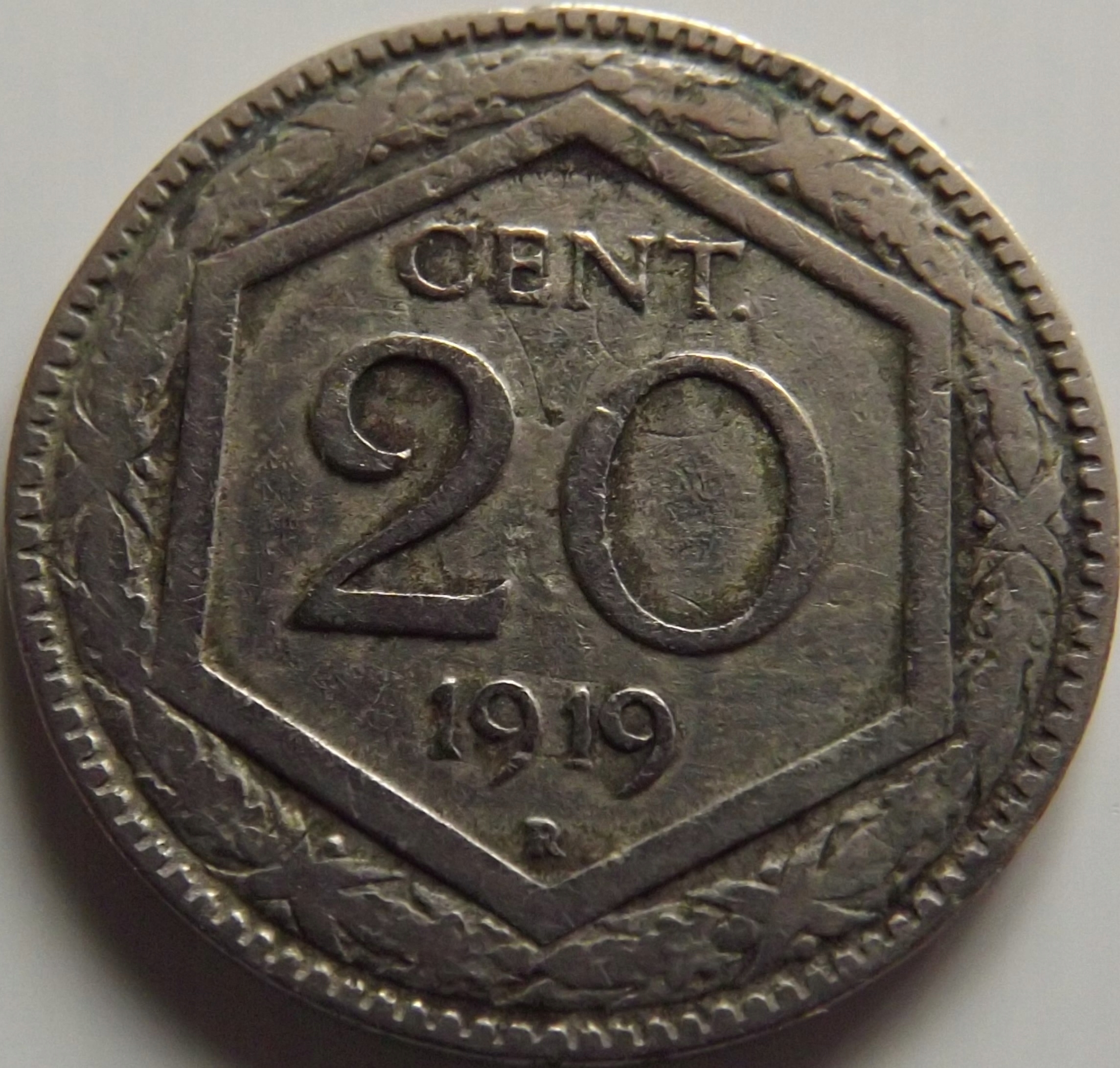 Włochy 20 centesimi 1919 Wiktor Emanuel III st. 3/3-