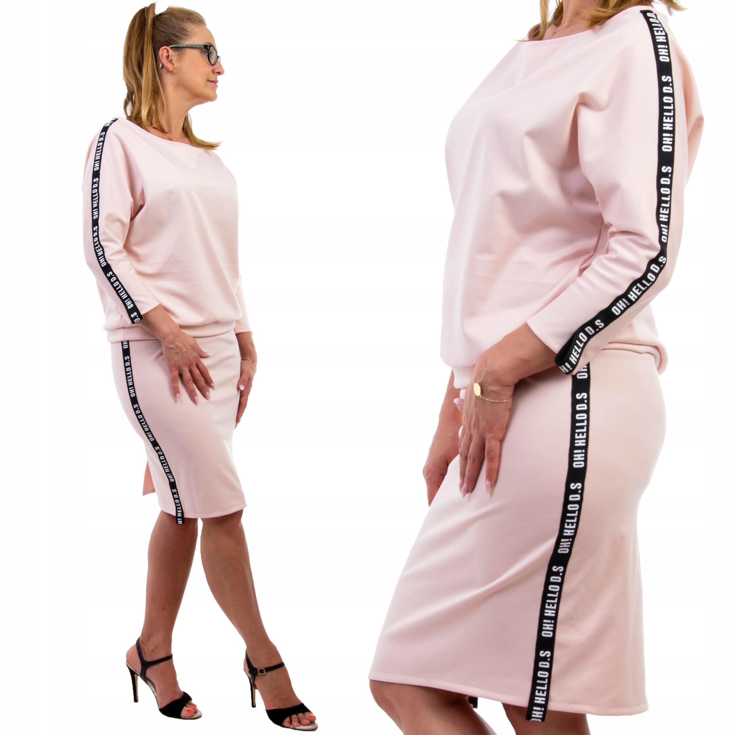 

Z150 Komplet Garsonka Dres Lamówka Róż r. 48