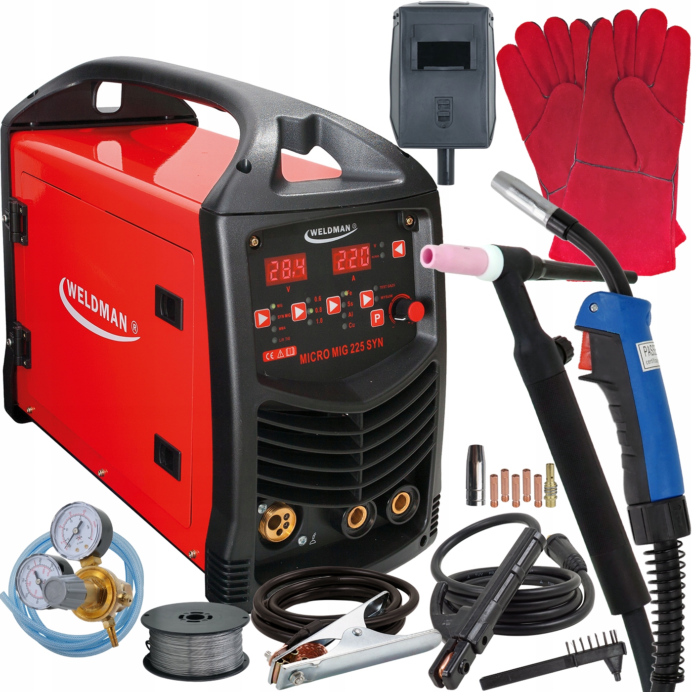 Сварочный аппарат MIGOMAT MIG 225 WELDMAN TIG LIFT MMA FLUX