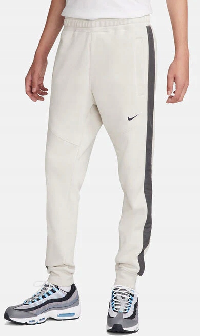 Pánské teplákové kalhoty Nike Club Fleece Béžová FN0246-072 vel. M