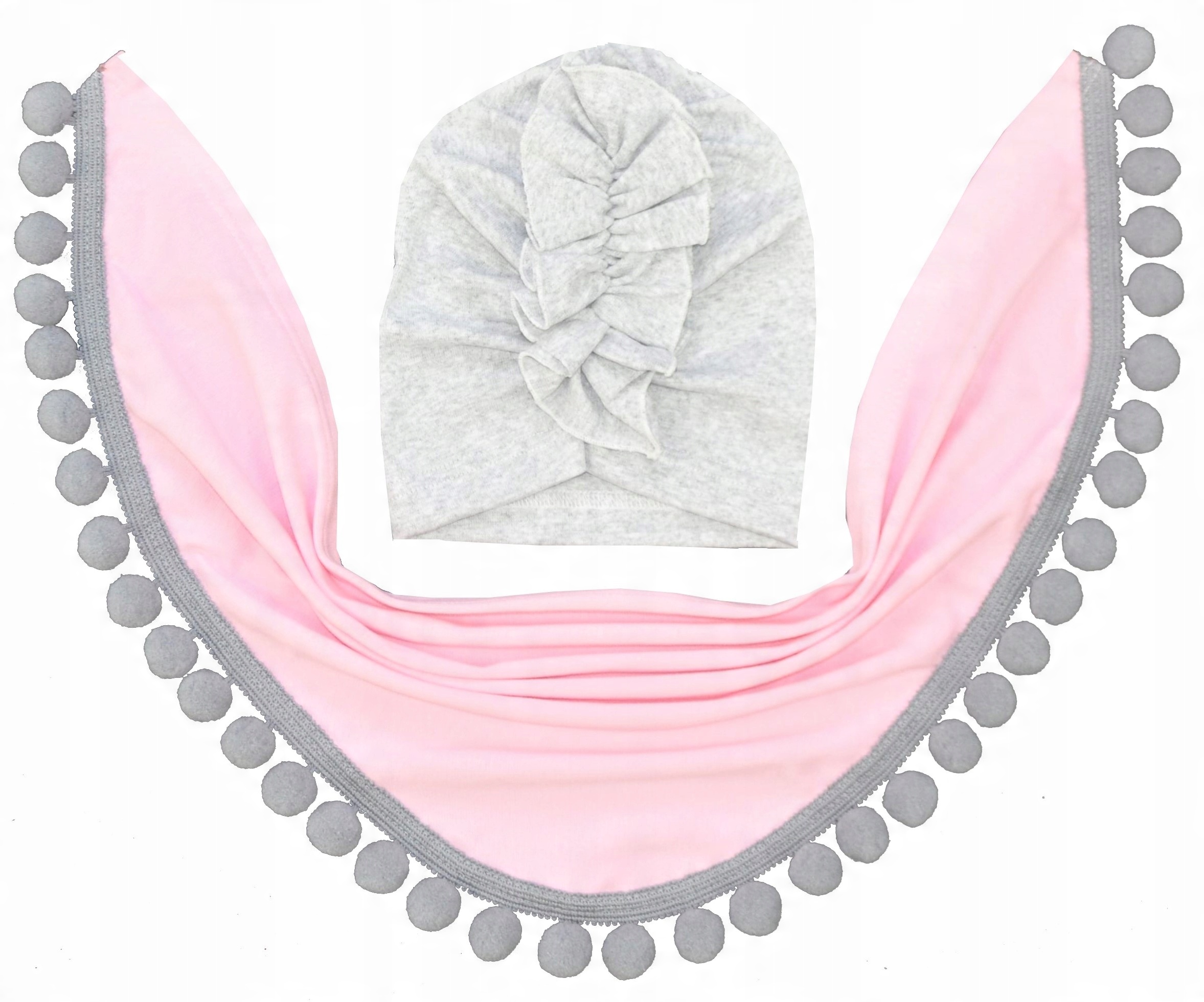 

Komplet Czapka Turban Chusta r.48-50 *kolory*