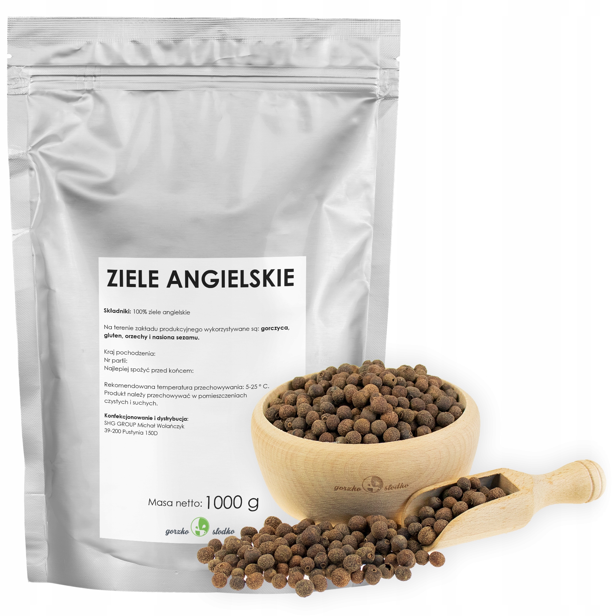 Ziele Angielskie aromatyczne ziarno 1kg