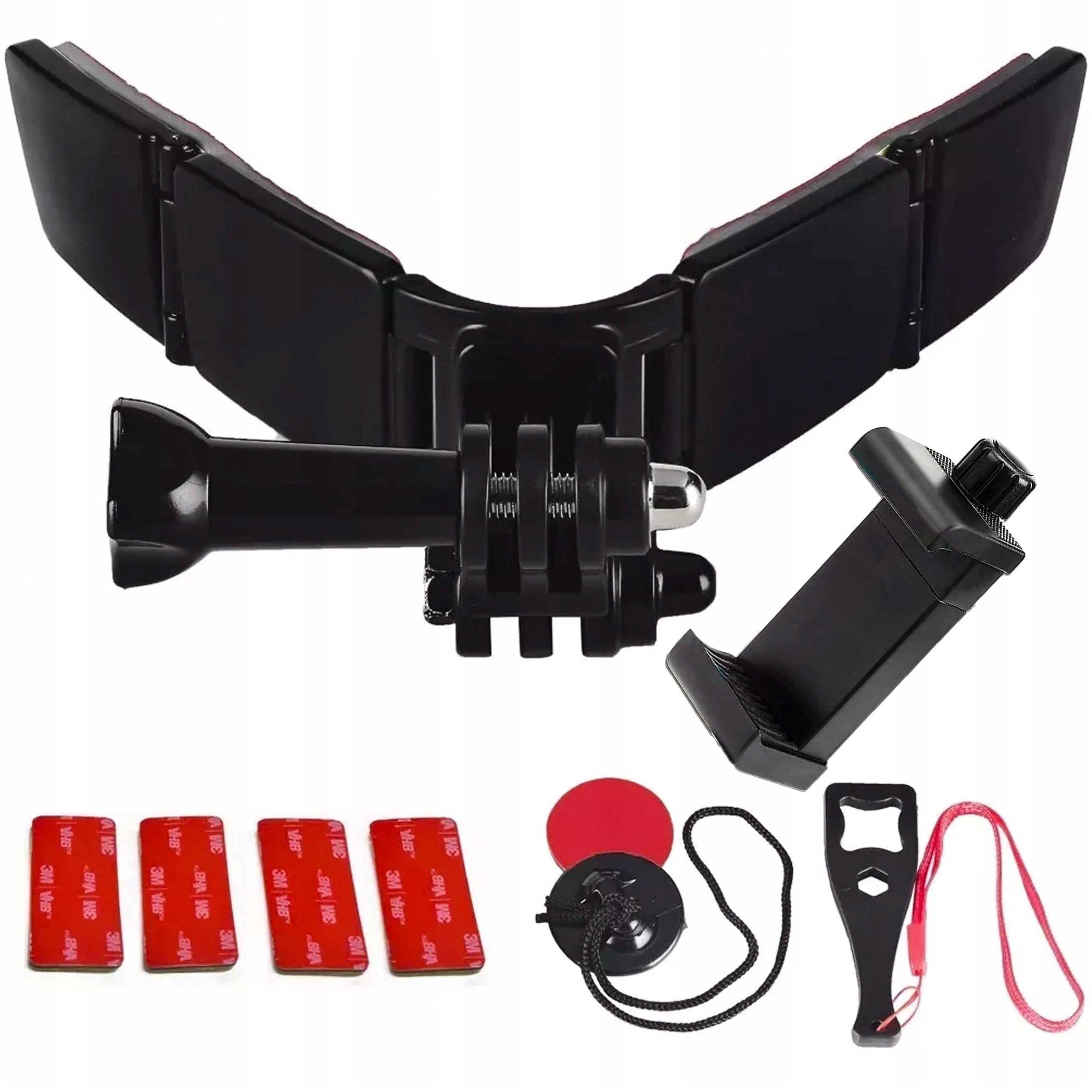 Uchwyt kamery do kasku rowerowego motocyklowego do GoPro 13 12 11 10 9 8 7