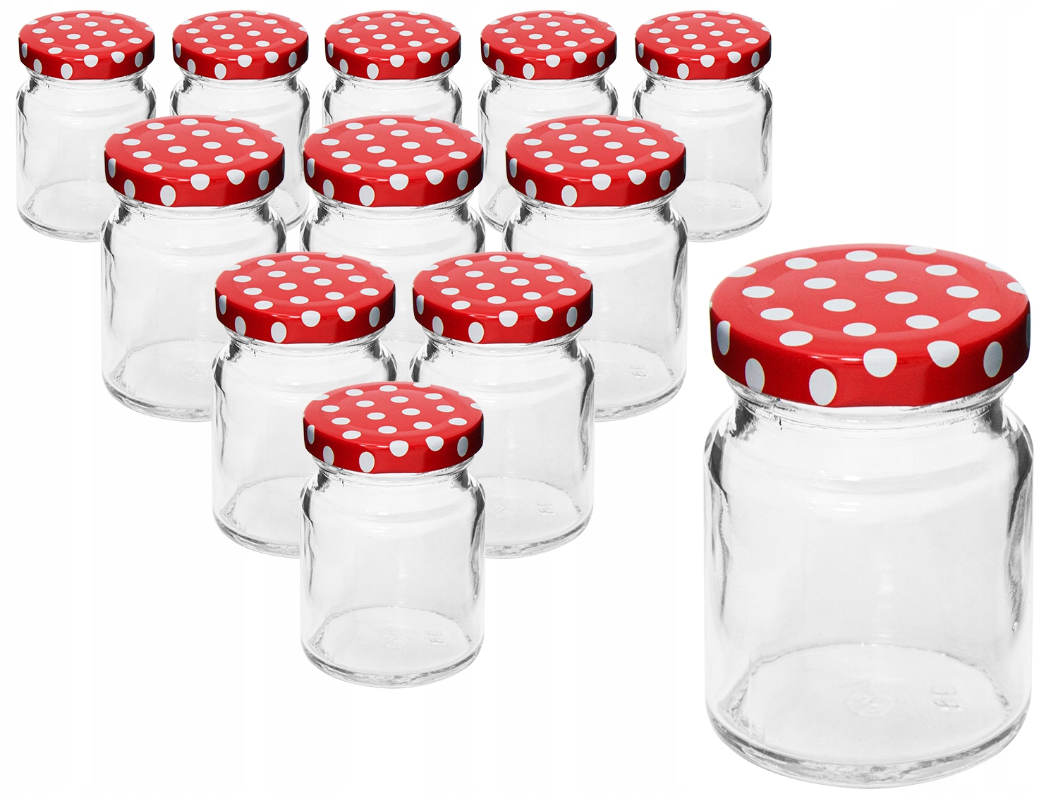 

12x Słoik Słoiczek Szklany TO-90ML Z Wieczkiem Tr-