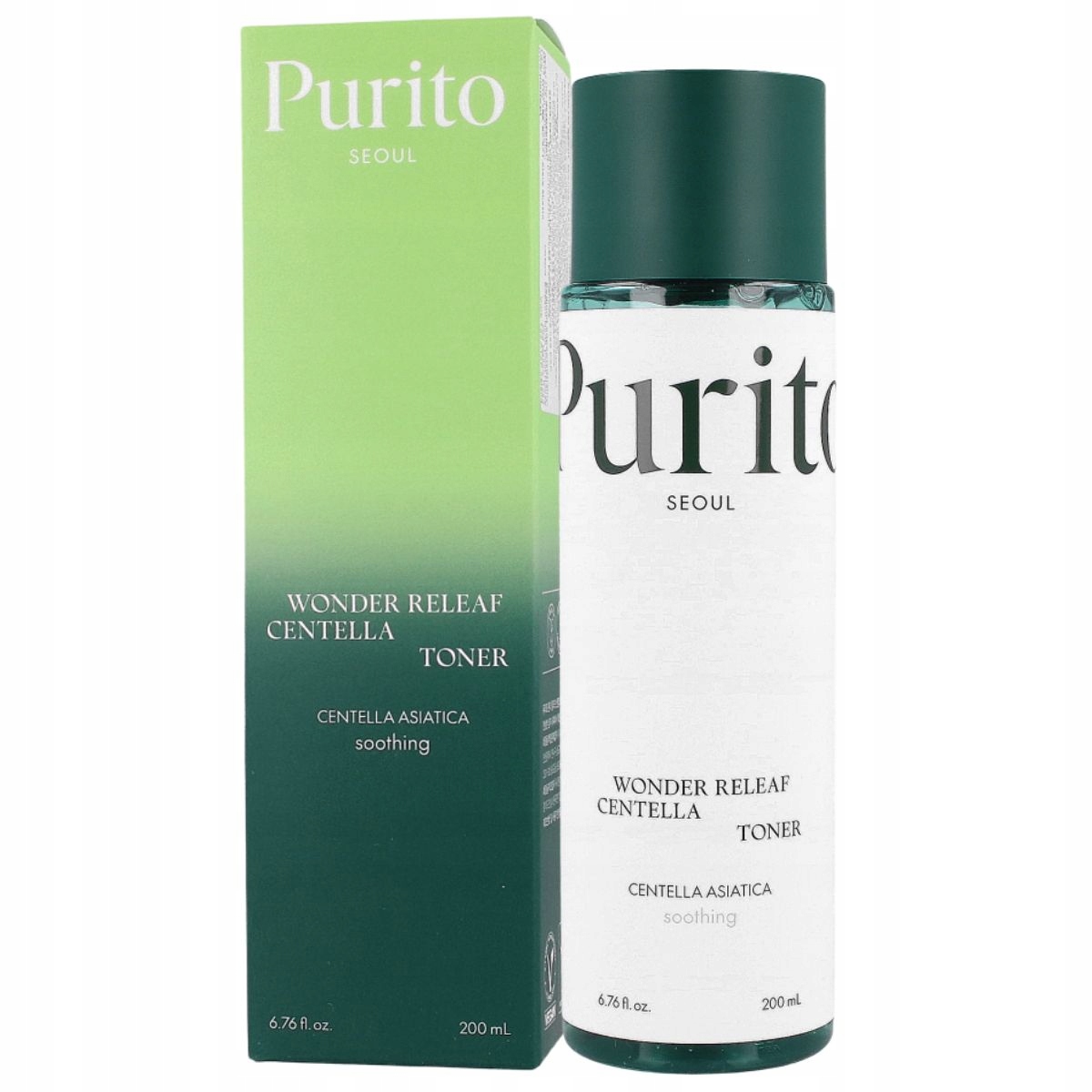 Purito Seoul Wonder Releaf Centella Toner, 200 Ml zklidňující tonikum
