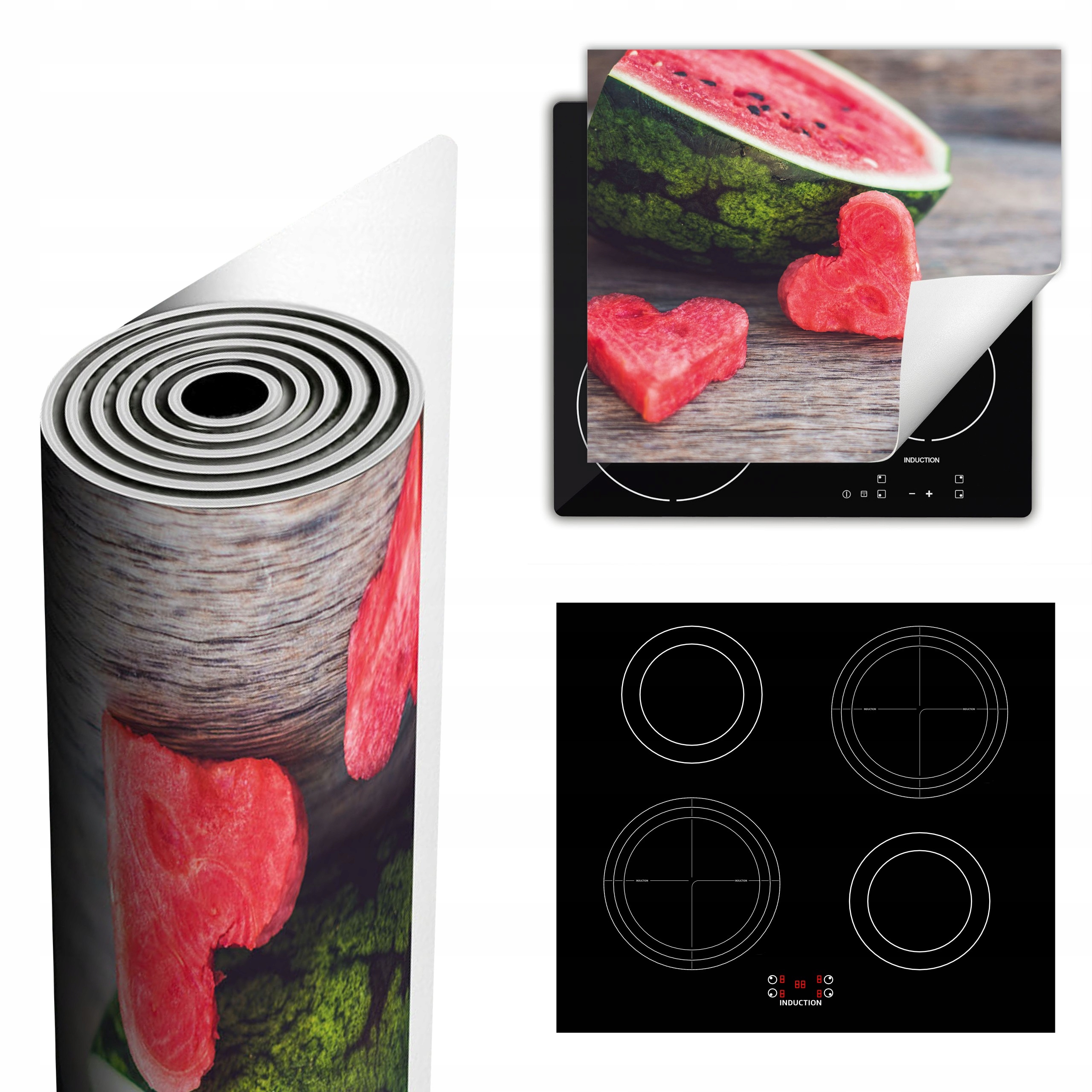 Ochranná Podložka Na Sporák Má Více Místa 60x52 Srdce ovoce