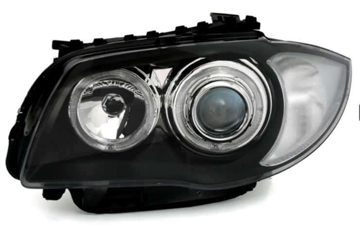 LAMPY BMW 1 E87 E81 04-11R BIAŁE RINGI LED DEPO Strona zabudowy lewe + prawe