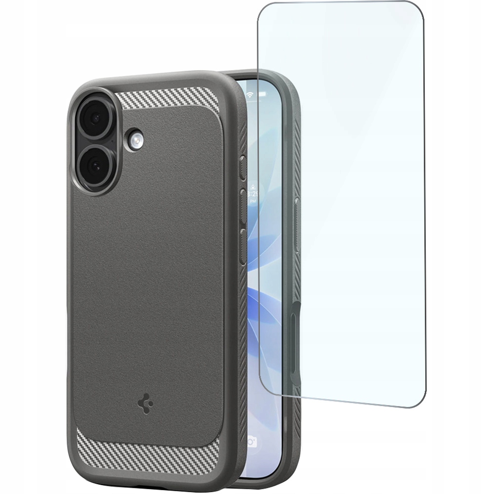 Etui Spigen Rugged Armor Mag do iPhone 17, do MagSafe, mocne + szkło