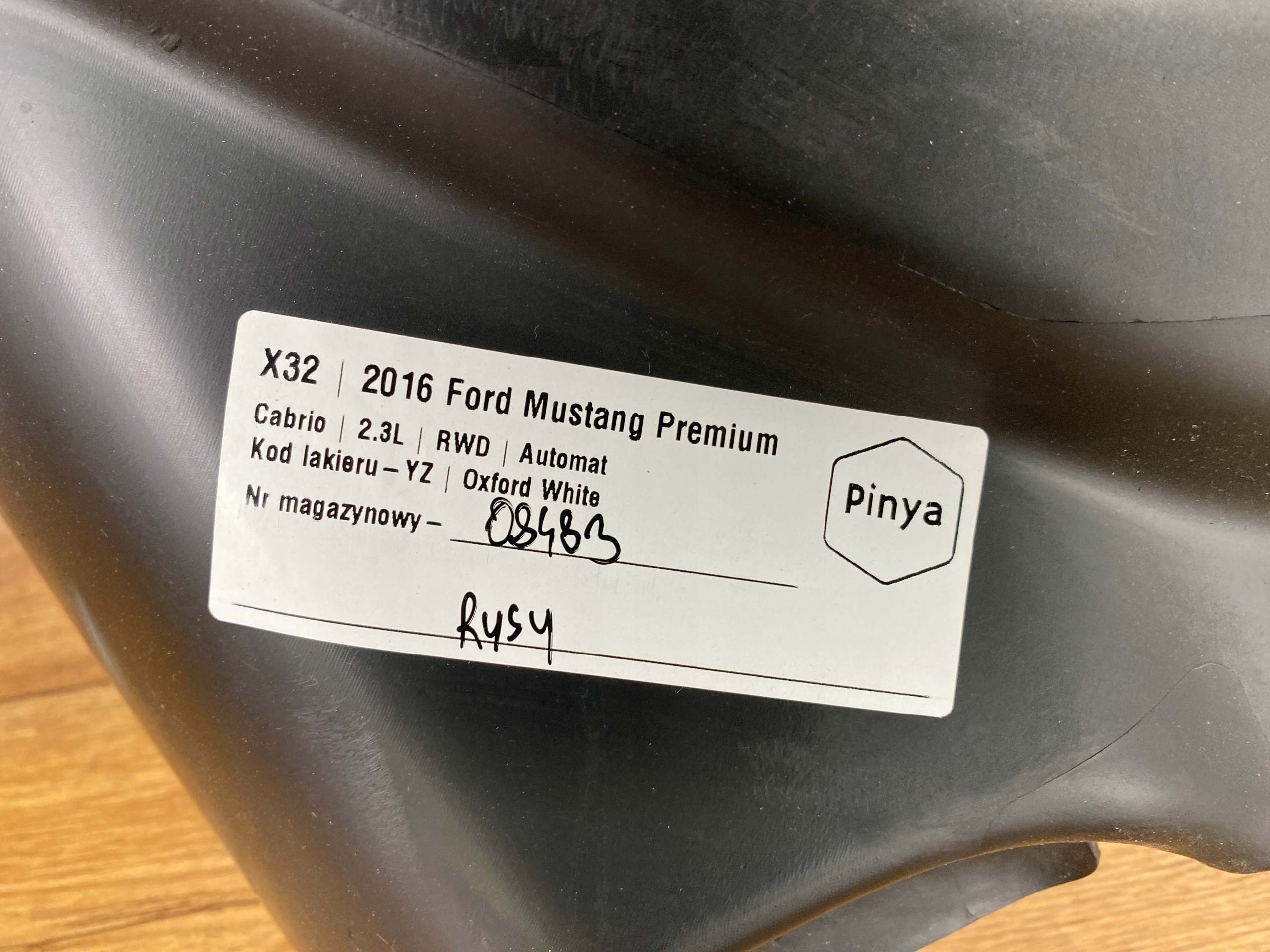side right rear part cabrio Ford Mustang VI 2015+ USA