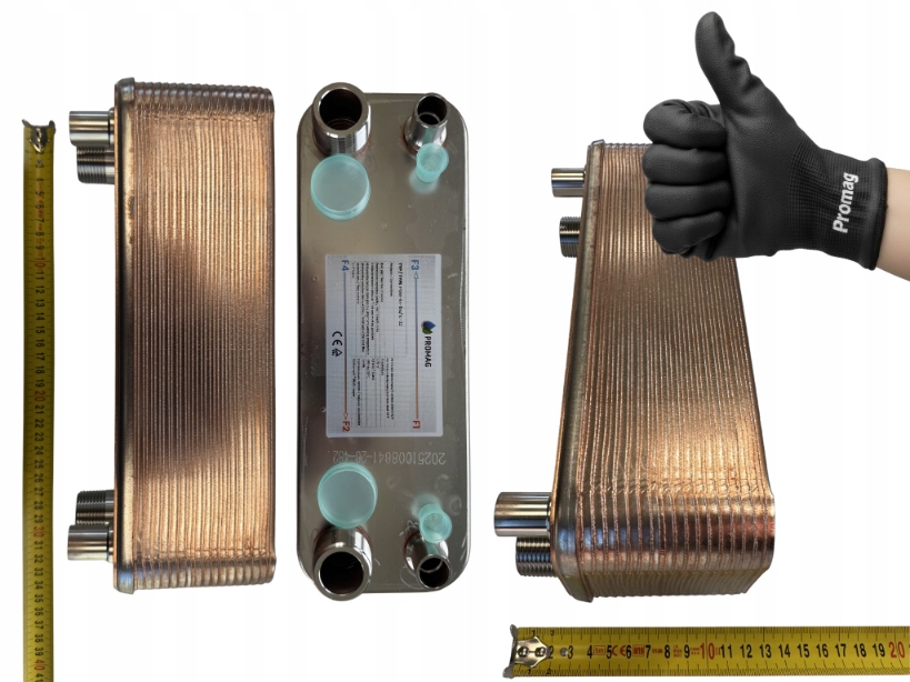 Wymiennik ciepła płytowy wydajny magazynu ogrzewania 32 płyty 1 5/8" 6 kW