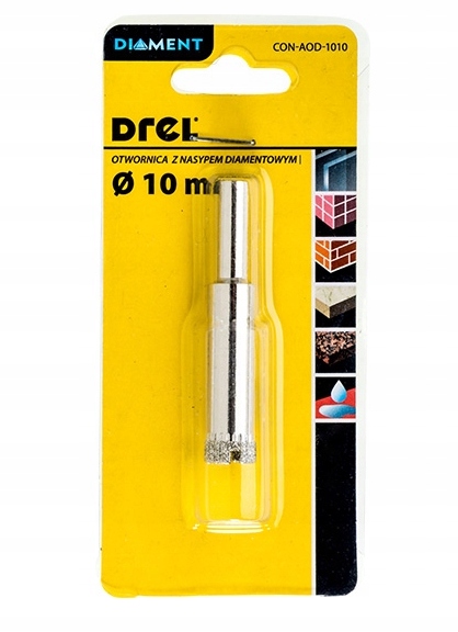 WIERTŁO DIAMENTOWE 10 mm OTWORNICA GRESU CERAMIKI