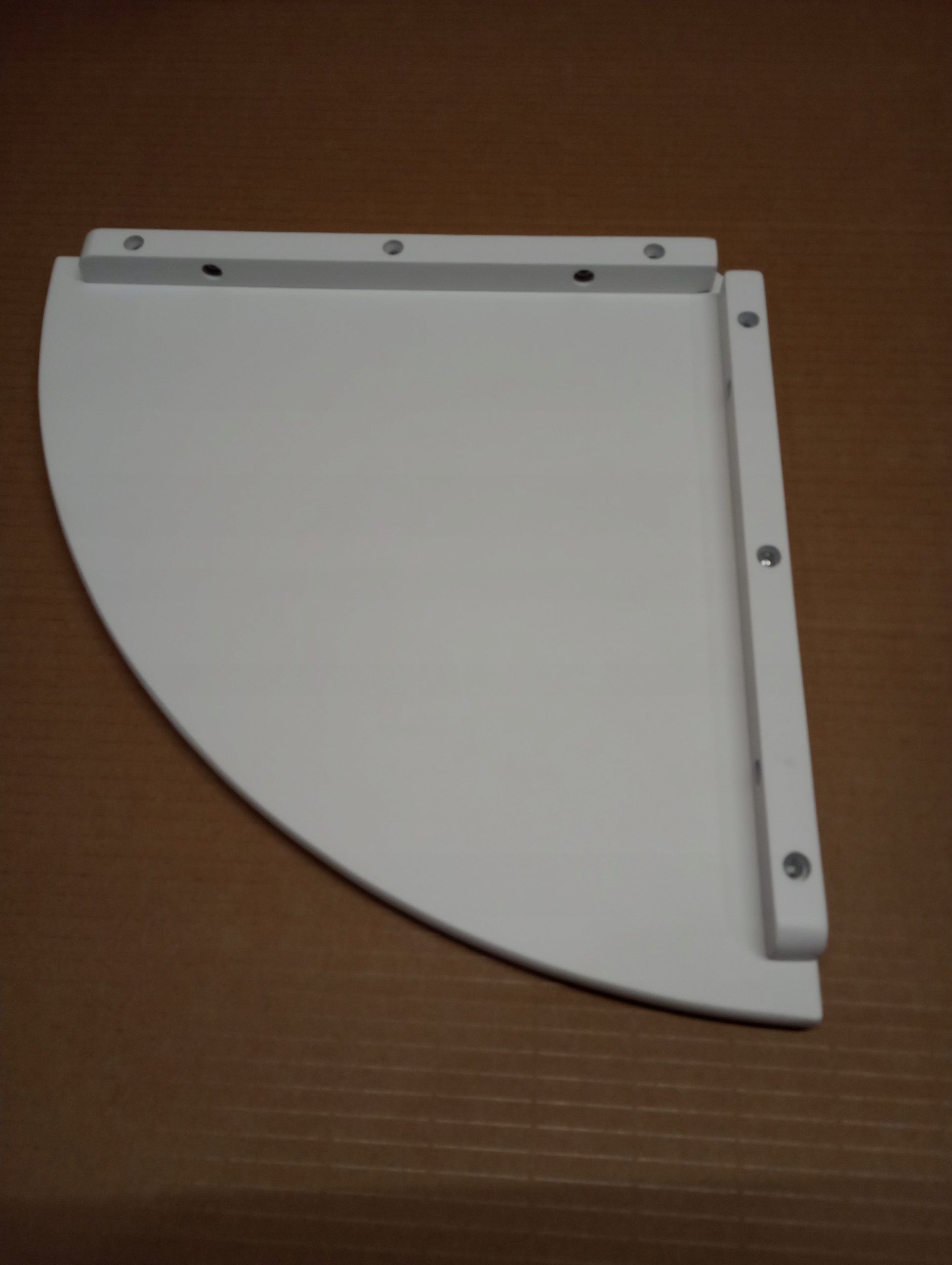 Półka narożnikowa biała Głębokość mebla 35 cm