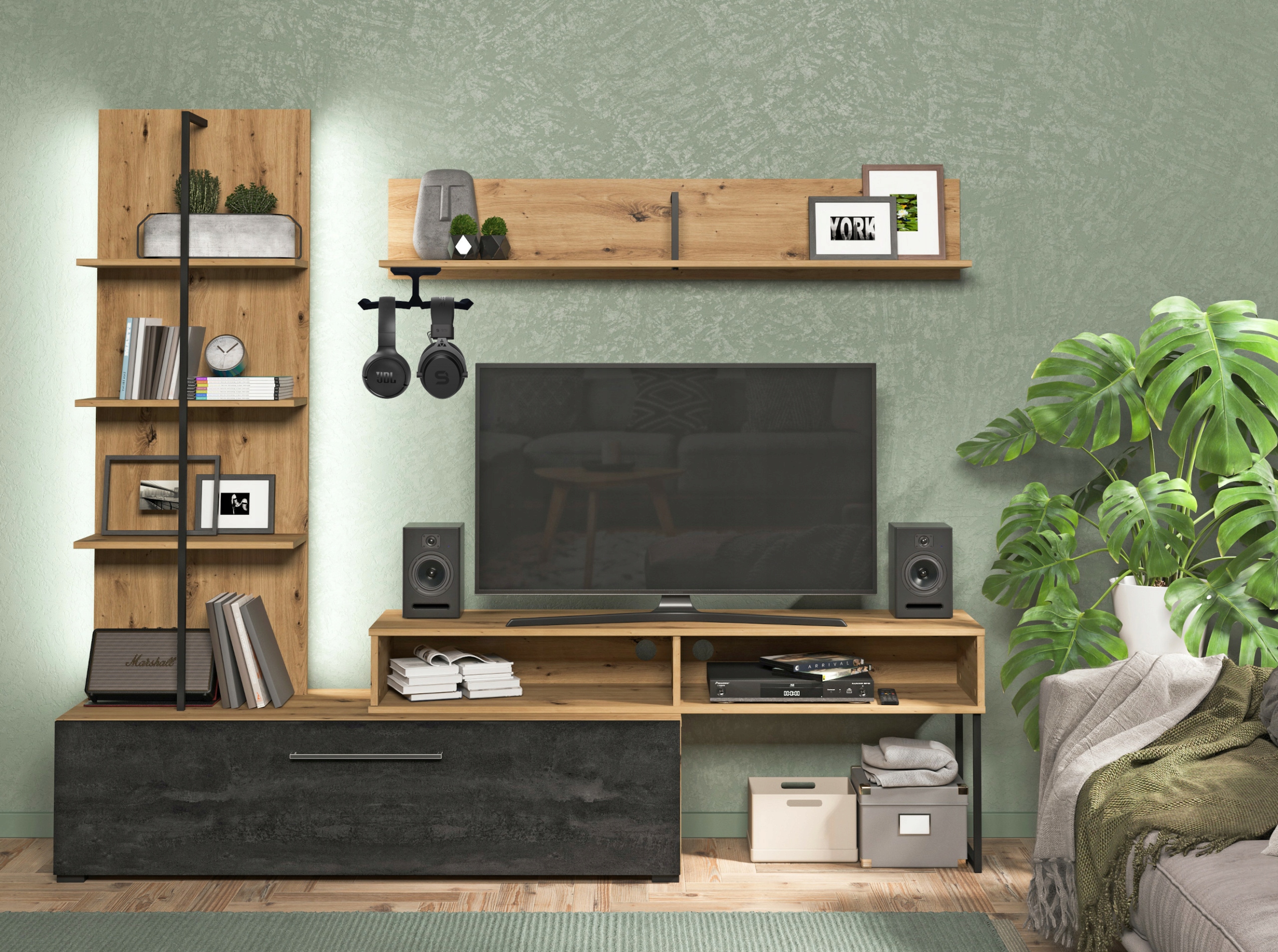 WIESZAK UCHWYT PODWÓJNY NA SŁUCHAWKI PRZYKELAJNY Marka Inna