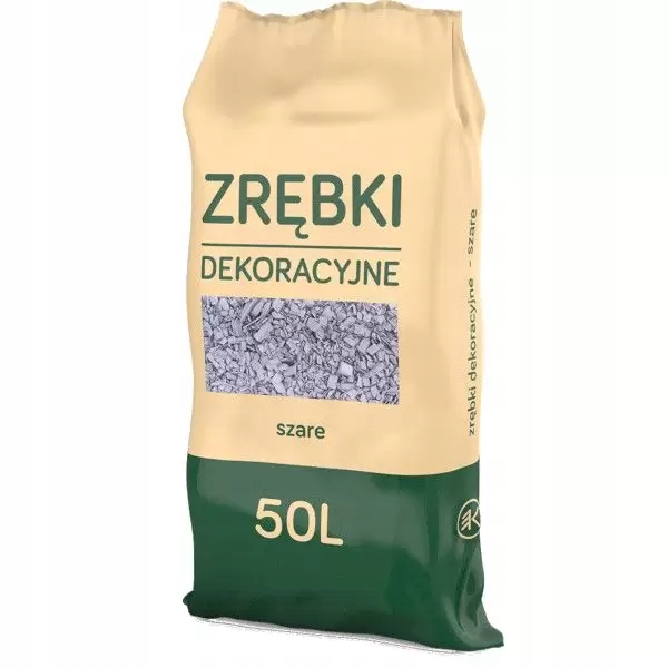 

Kora Zrębki Dekoracyjne Szare 50L Drzewne