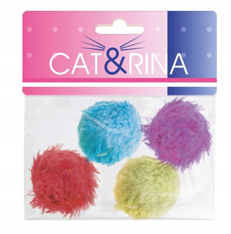 

Zabawka dla kota - zestaw pluszowych piłek