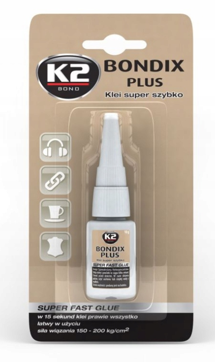 

K2 Bondix Plus Klej Błyskawiczny Szybkoschnący 10G
