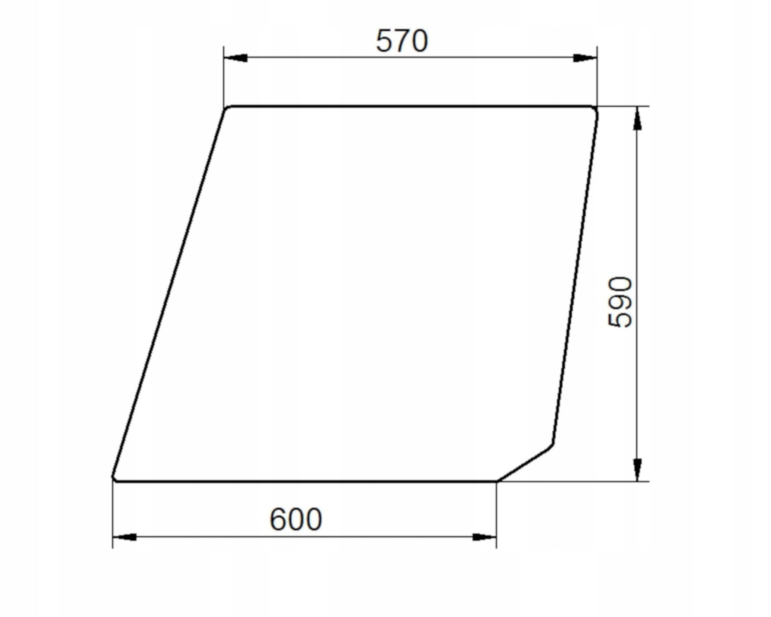 čelní sklo traktoru Deutz-Fahr horní dveře bez 04309526