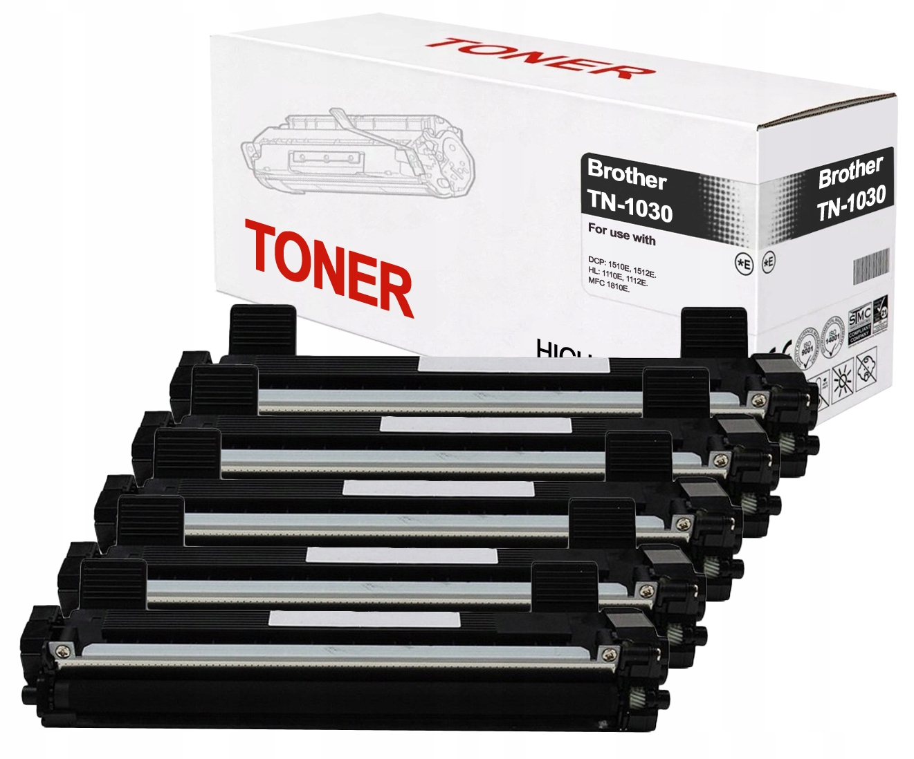 

5X Toner do Brother TN1030 HL-1110 DCP-1510E 1512E