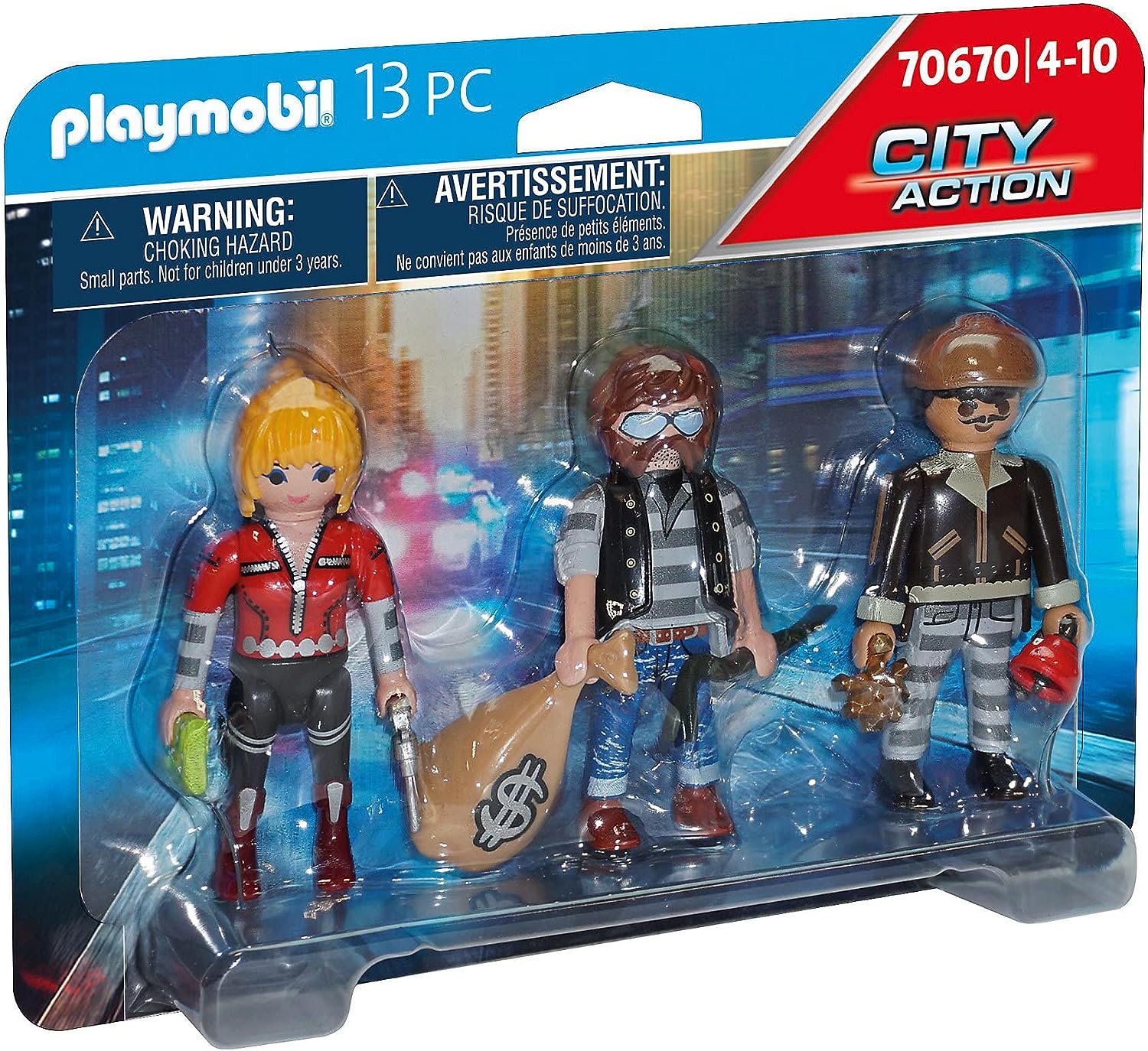 PLAYMOBIL CITY ACTION 70670 SADA FIGUREK Zloději