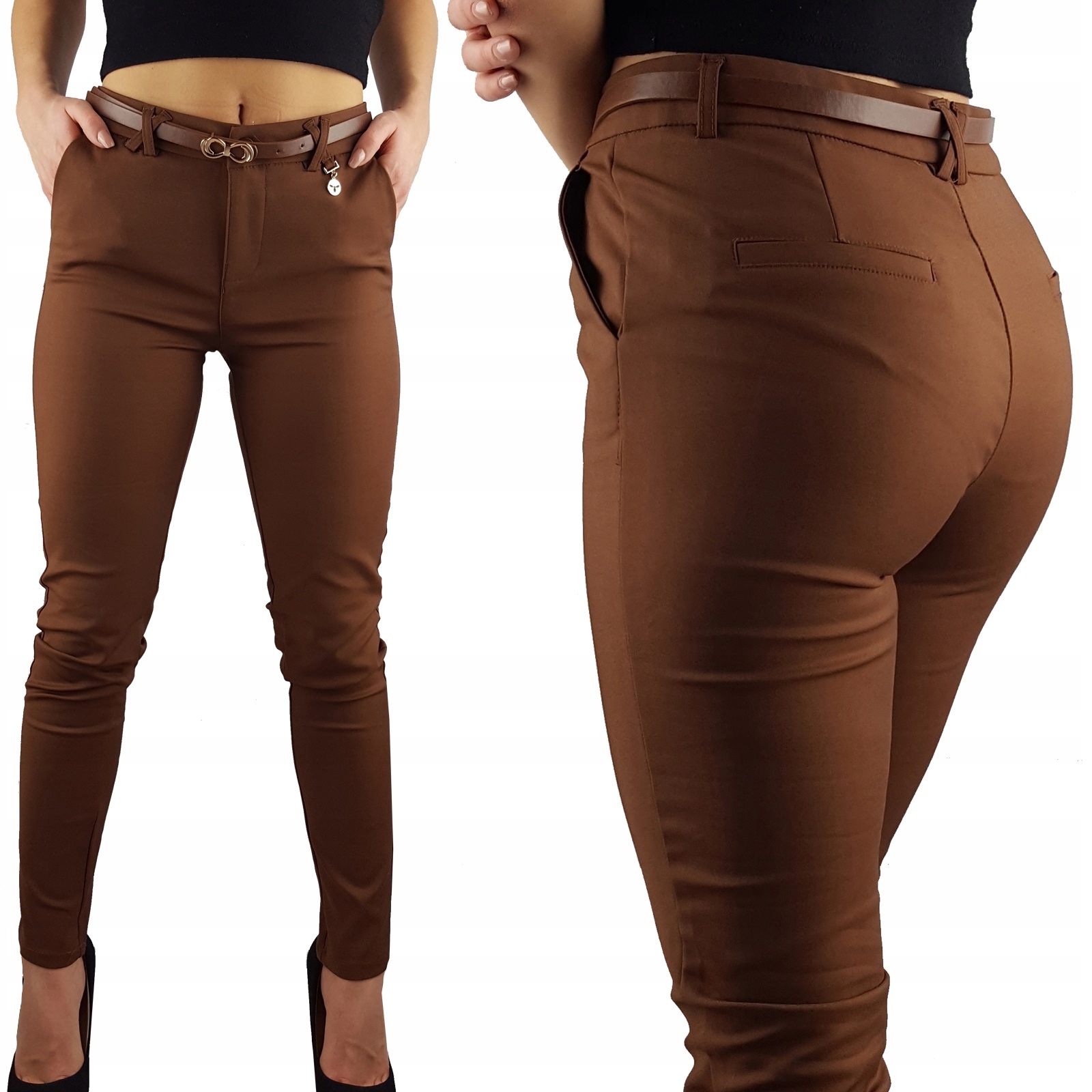 Elegantní Dámské Doutníkové Kalhoty Freesia Pásek