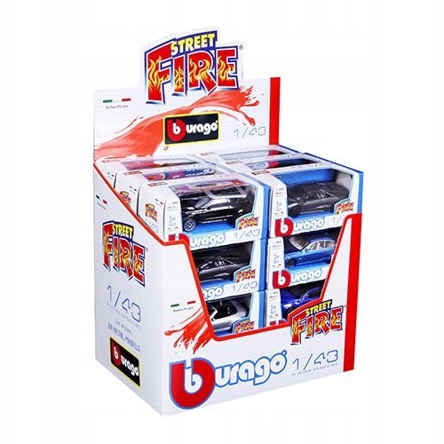 BURAGO 1:43 auto Kolor dominujący czerń