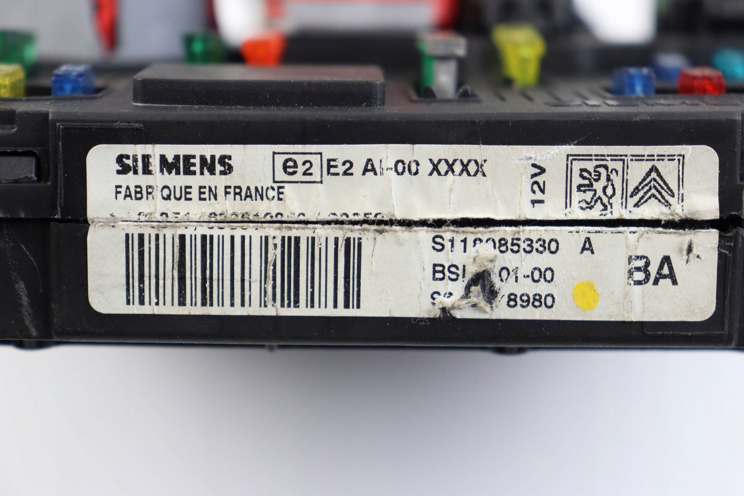 CITROEN PEUGEOT module compartment control unit BSI 9650378980 S118085330A