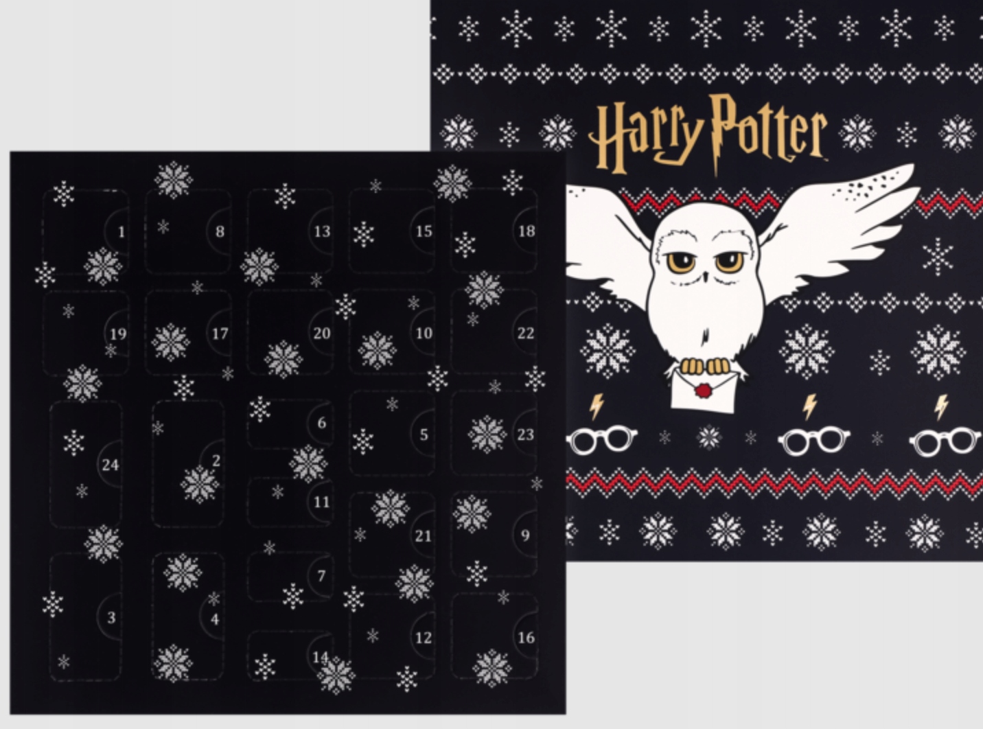 Адвент-календарь Harry Potter Hogwarts in the Snow, 24 канцелярских сюрприза — фото 4