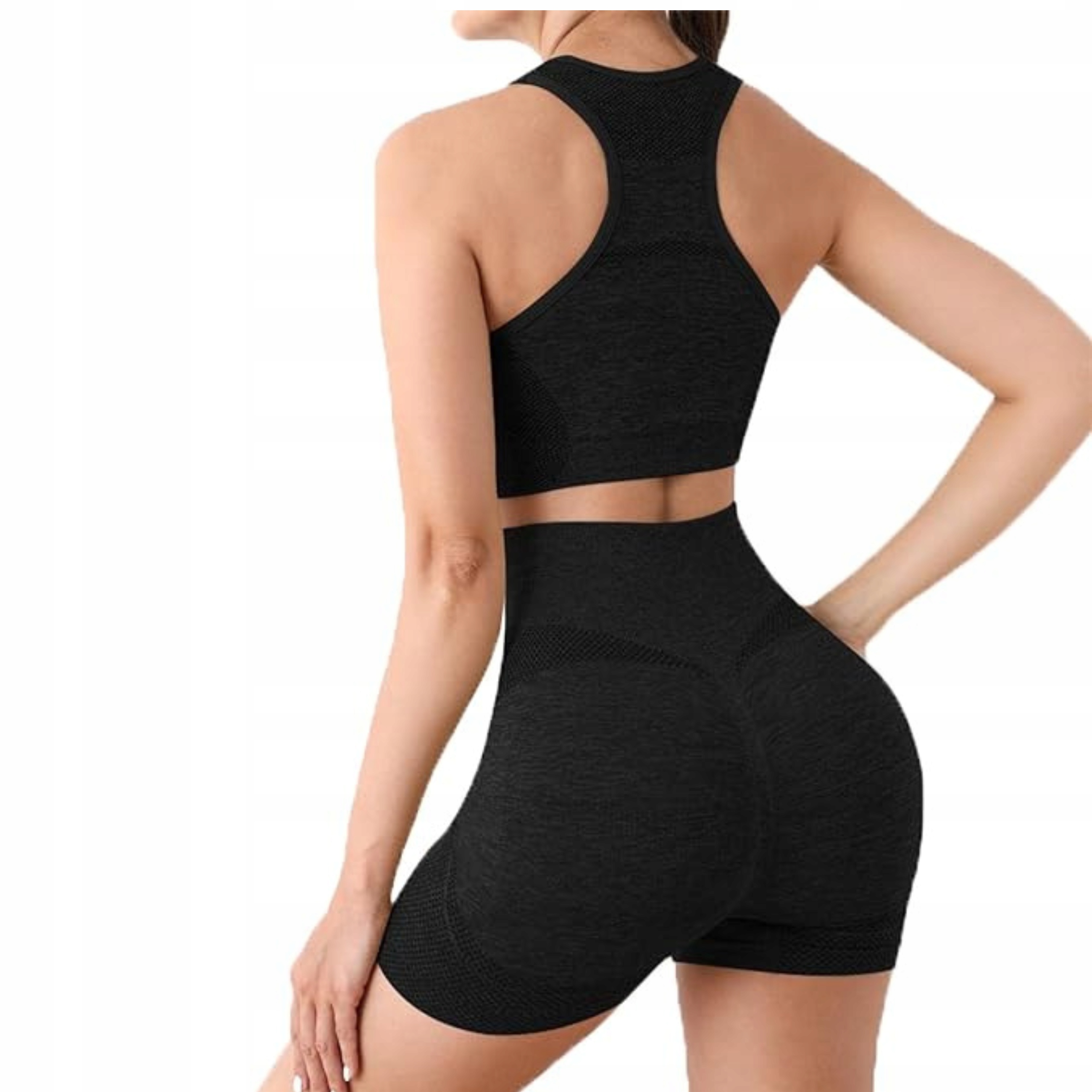 STRÓJ NA SIŁOWNIE DAMSKI KOMPLET DO ĆWICZEŃ FITNES SPORTOWY STANIK SPODENKI EAN (GTIN) 5906657400109